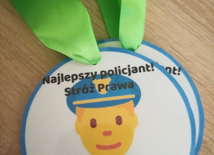 Spotkanie z Policjantami z Komisariatu Policji w Kłomnicach w Przedszkolu
