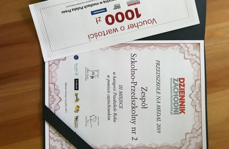 PODIUM ZDOBYTE W NASZYM PRZEDSZKOLU!!!