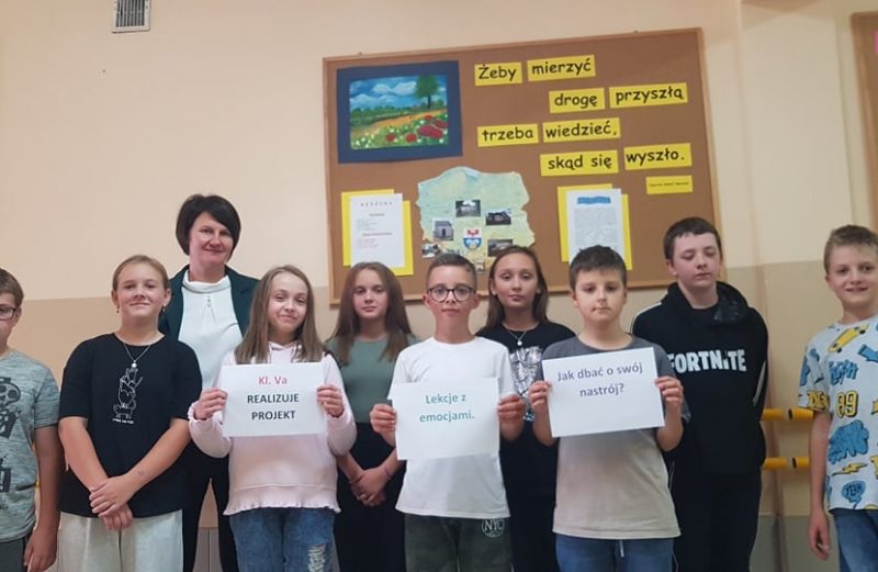 Projekt edukacyjny „Lekcje z emocjami. Jak dbać o swój nastrój?”