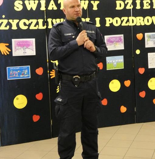 Wizyta funkcjonariusza policji
