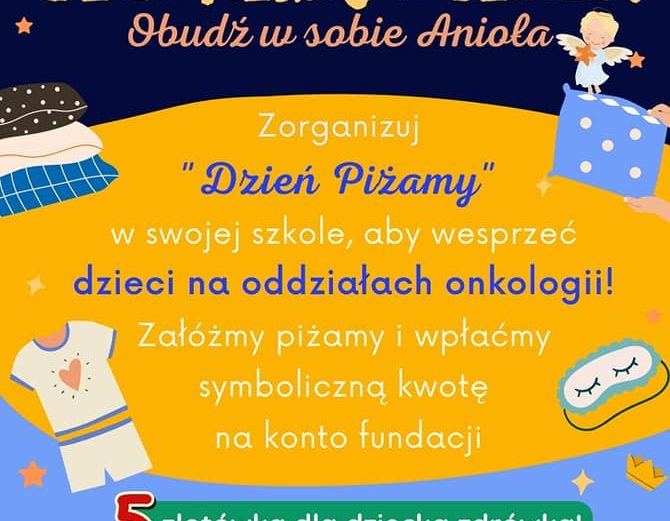 Akcja charytatywna „Dzień Piżamy w Szkole”
