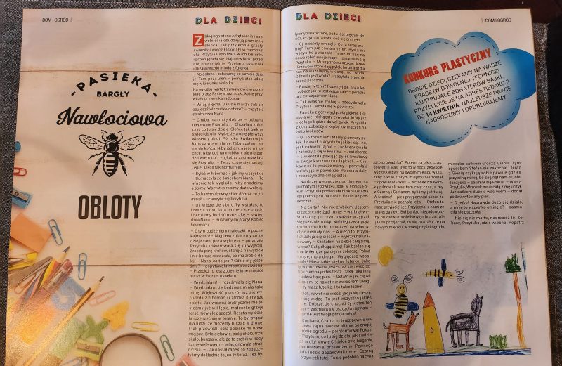 Przedszkolaki ilustrują bajkę w ramach projektu „Nawłociowa Pasieka dzieciom”