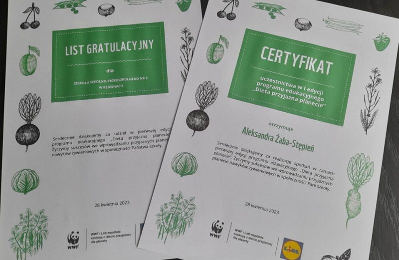 Projekt „Dieta przyjazna planecie”