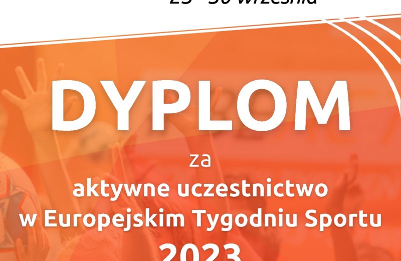 Podziękowania i Dyplom dla Naszego Przedszkola