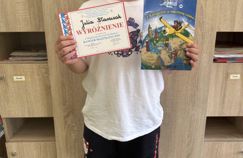 Sukces Julii Błaszczak w Międzynarodowym Konkursie Kangur Matematyczny