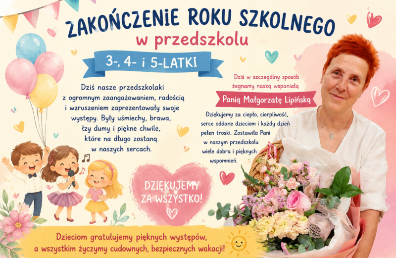 Zakończenie roku szkolnego w przedszkolu