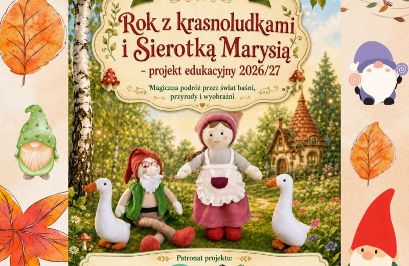 Przedszkolaki realizują Projekt Czytelniczy „Rok w krainie krasnoludków i Sierotki Marysi”